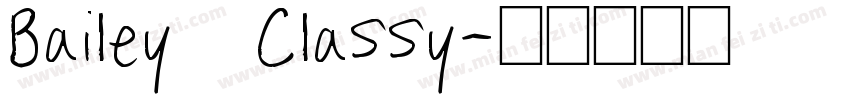 Bailey   Classy字体转换